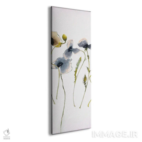 تابلو مینیمال پنل شرق شرقی پاییزی ۲ آبی اثر شرلی نواک - نمای پرسپکتیو محصول