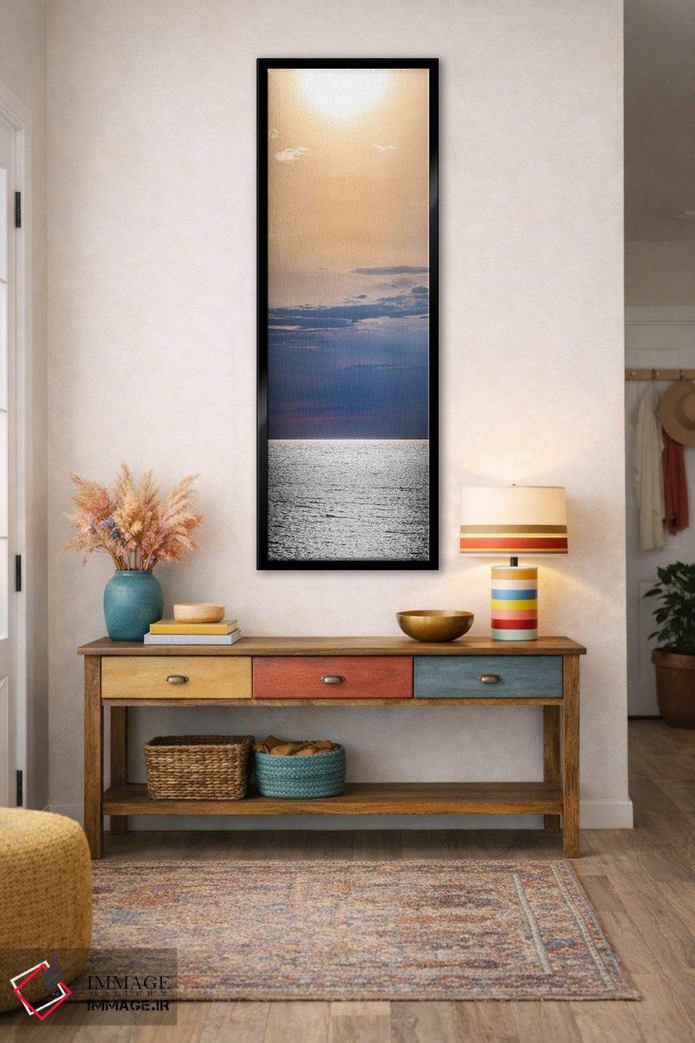 تابلو دکوراتیو اقیانوس فراتر از افق اثر نیک ریو - D2B