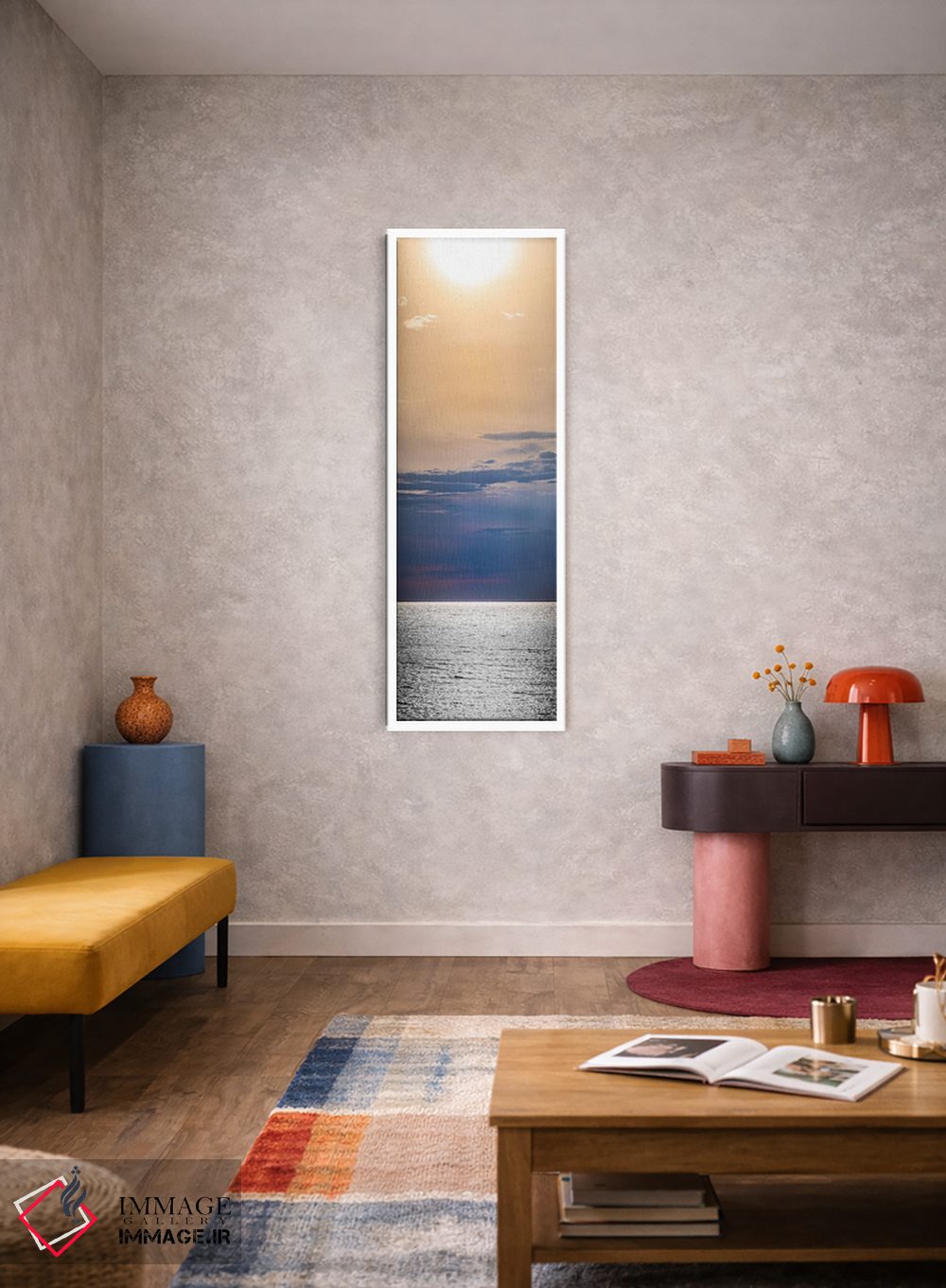 تابلو دکوراتیو اقیانوس فراتر از افق اثر نیک ریو - D3W
