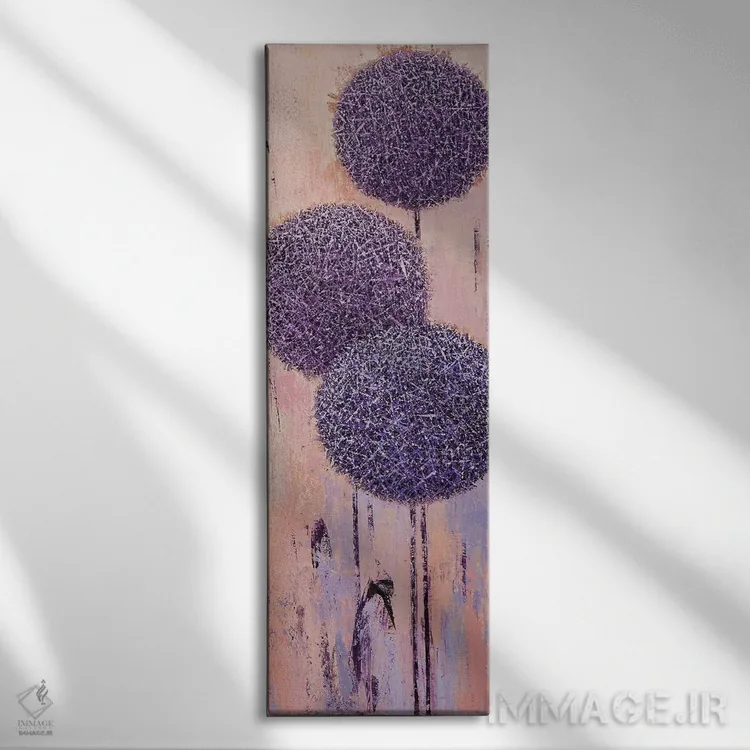 تابلو دکوراتیو هندسه باغ شماره ۴ اثر اولنا بوگاتسکا - نمای روبهرو روی دیوار