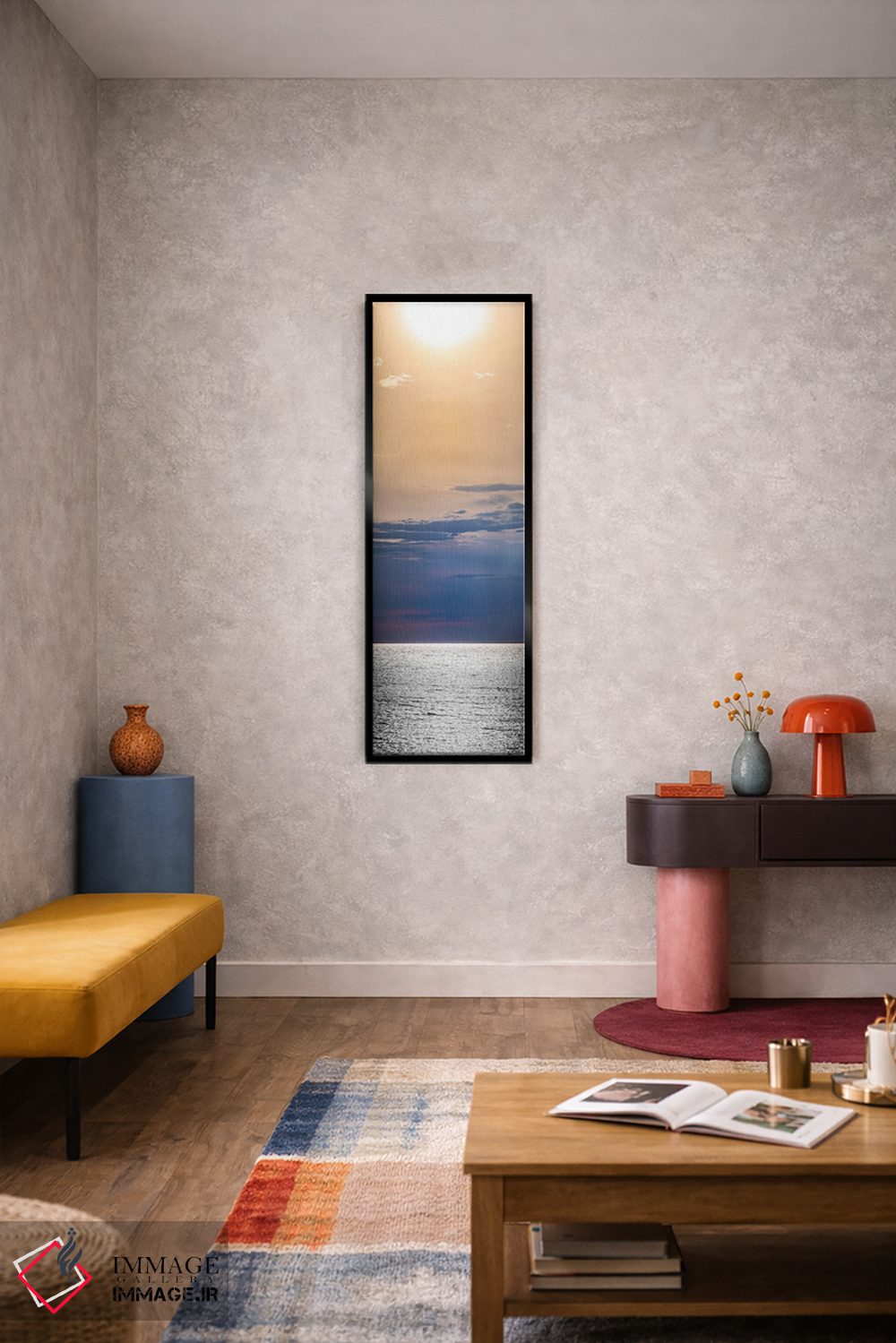 تابلو دکوراتیو اقیانوس فراتر از افق اثر نیک ریو - D6B