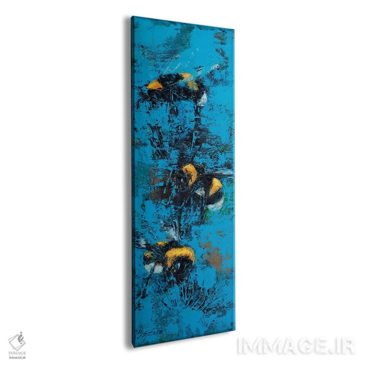 تابلو دکوراتیو زنبورهای عسل اثر اولنا بوگاتسکا - نمای پرسپکتیو محصول