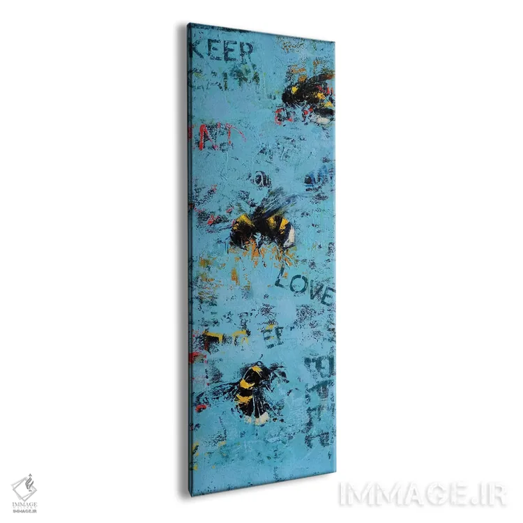 تابلو دکوراتیو زنبورهای عاشق اثر اولنا بوگاتسکا - نمای پرسپکتیو محصول