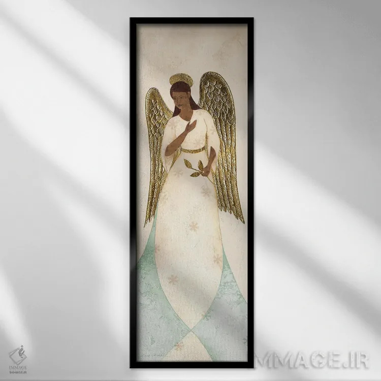 تابلو دکوراتیو سرافین ۱ اثر جین کارول - نمای قابدار مشکی