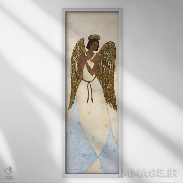 تابلو دکوراتیو سرافین ۳ اثر جین کارول - نمای قابدار سفید