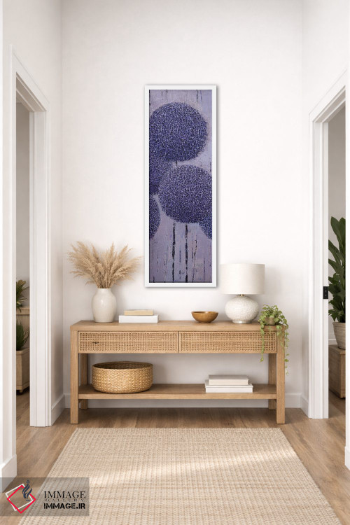 تابلو انتزاعی هندسه باغ ۲۰۲۱ شماره III اثر اولنا بوگاتسکا - D1W