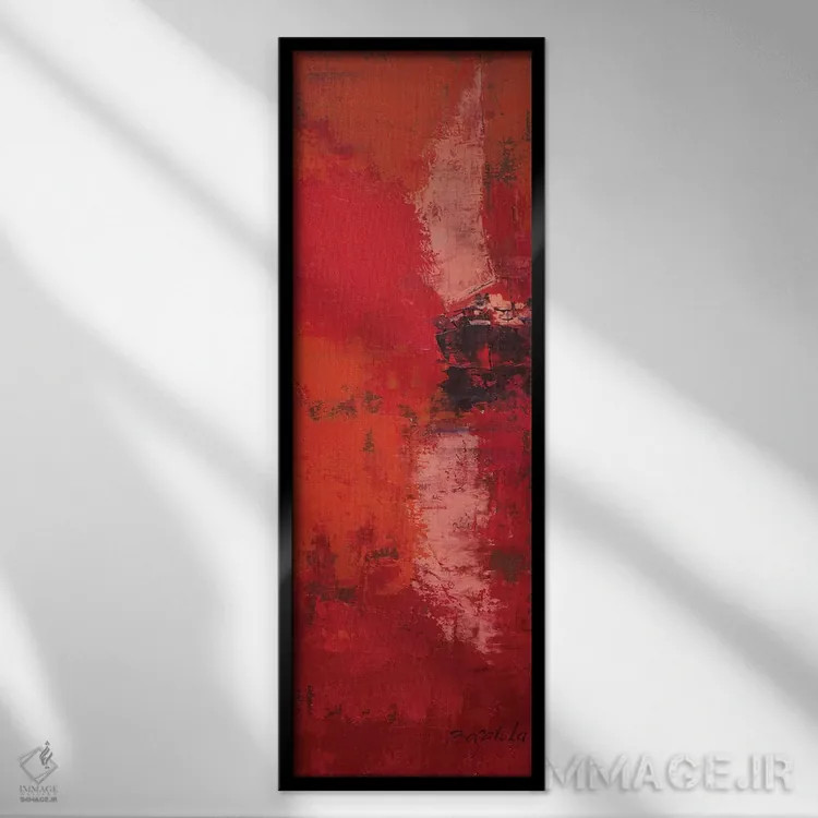 تابلو انتزاعی بادبان II اثر اولنا بوگاتسکا - نمای قابدار مشکی