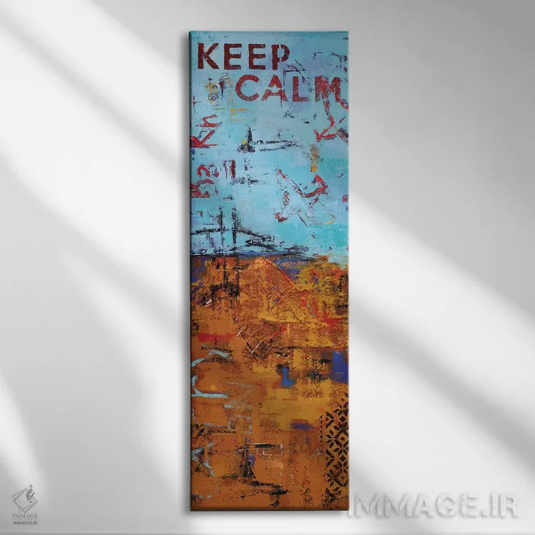 تابلو انتزاعی انتزاعی V اثر اولنا بوگاتسکا - نمای روبهرو روی دیوار