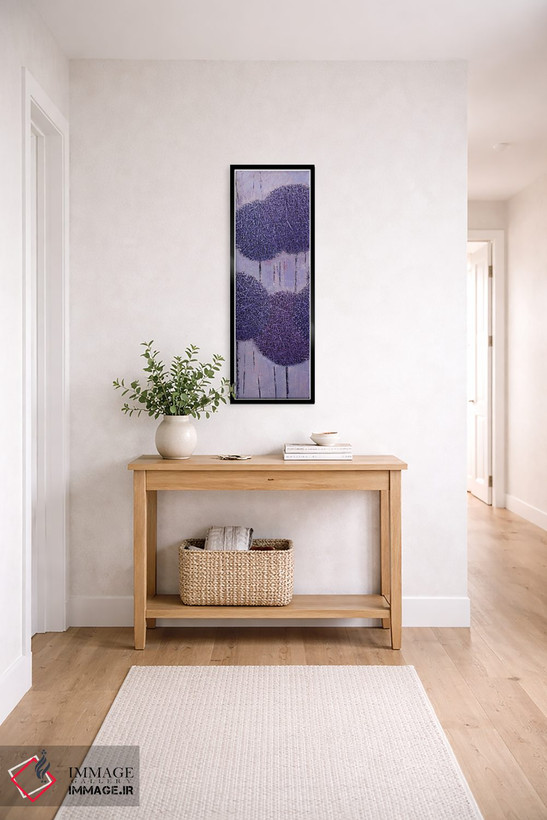 تابلو انتزاعی هندسه باغ ۲۰۲۱ شماره I اثر اولنا بوگاتسکا - D6B