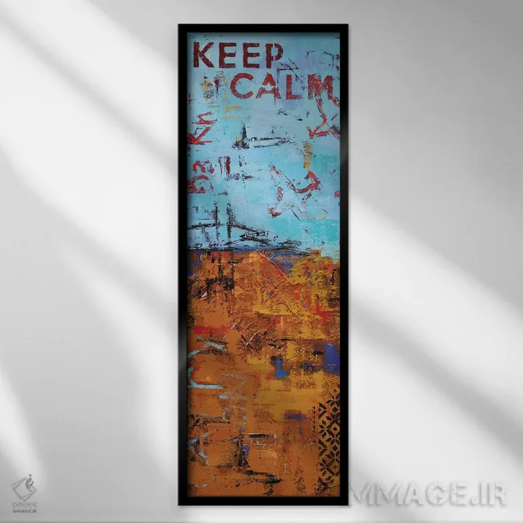 تابلو انتزاعی انتزاعی V اثر اولنا بوگاتسکا - نمای قابدار مشکی