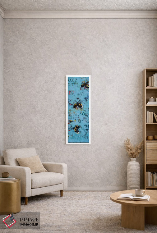 تابلو دکوراتیو زنبورهای عاشق اثر اولنا بوگاتسکا - D3W