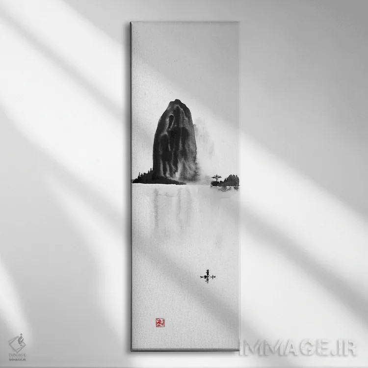 تابلو دکوراتیو جزیره اثر پشان - نمای روبهرو روی دیوار