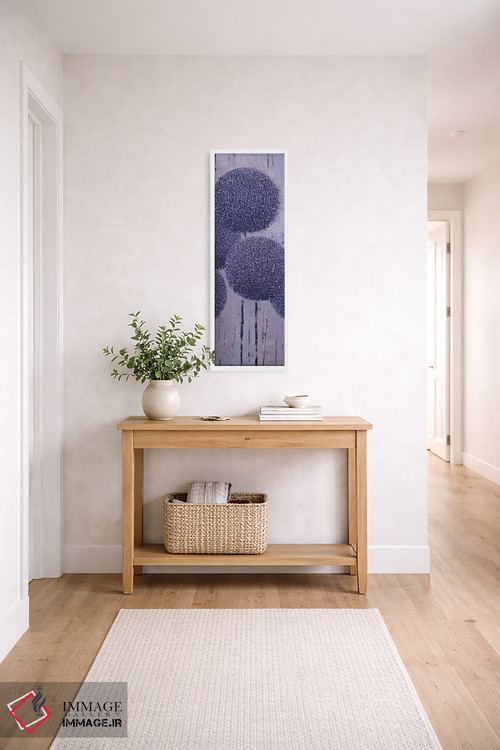 تابلو انتزاعی هندسه باغ ۲۰۲۱ شماره III اثر اولنا بوگاتسکا - D6W