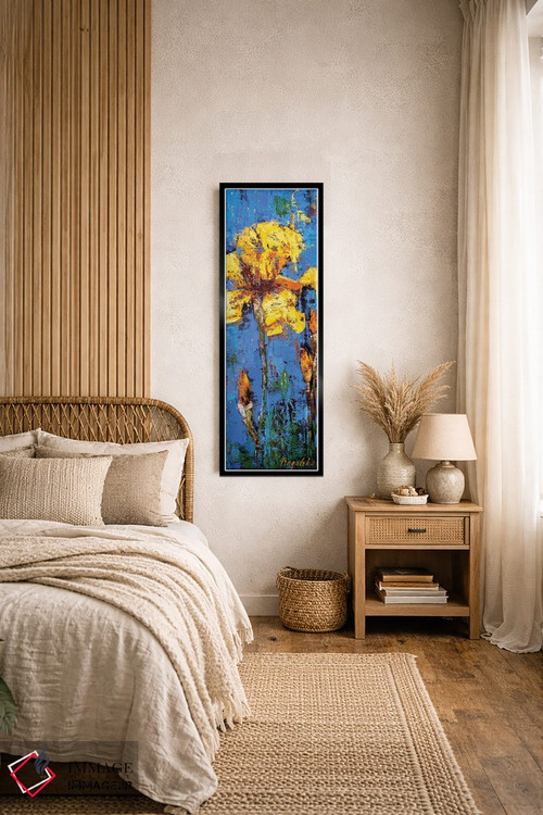 تابلو دکوراتیو زنبق زرد اثر اولنا بوگاتسکا - D4B