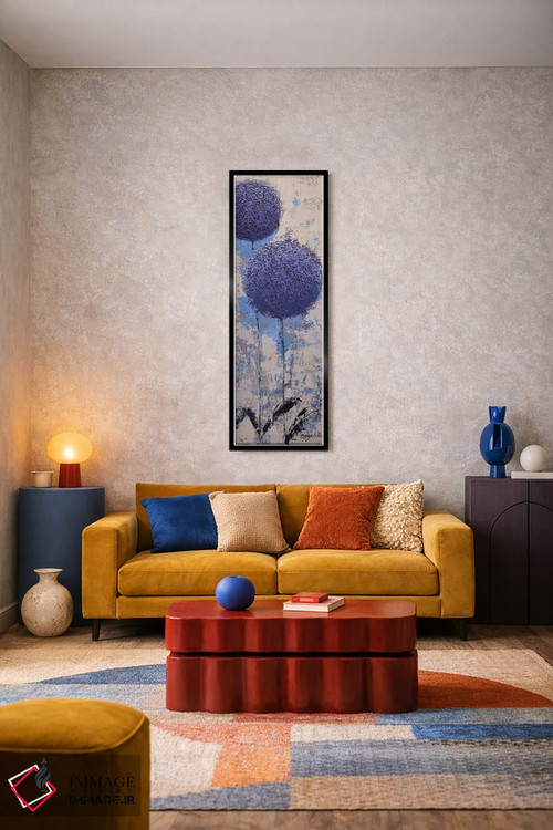 تابلو انتزاعی هندسه باغ III اثر اولنا بوگاتسکا - D2B