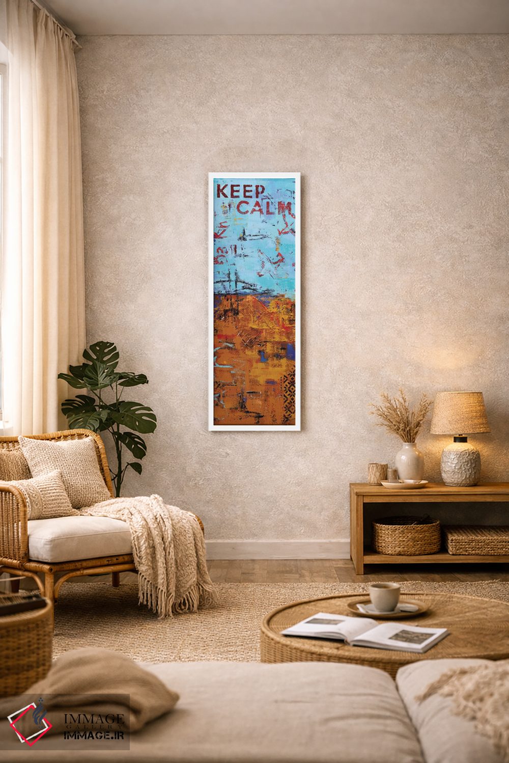 تابلو انتزاعی انتزاعی V اثر اولنا بوگاتسکا - D1W