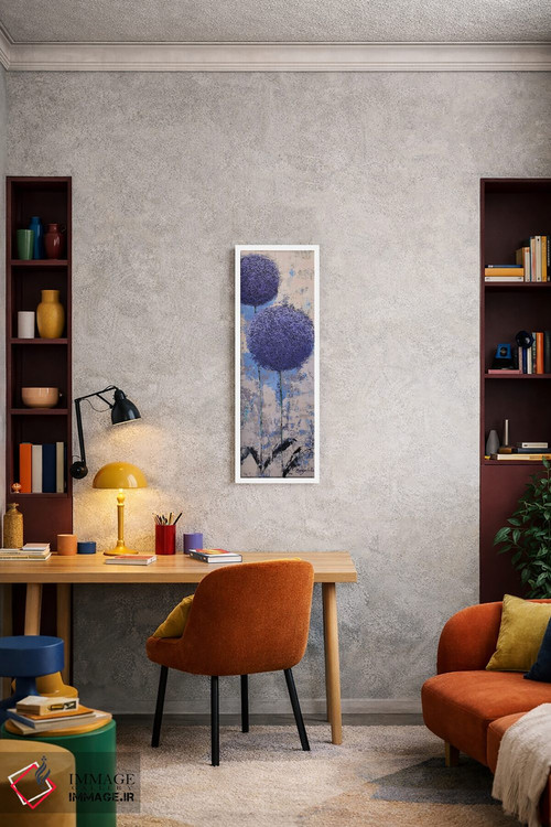 تابلو انتزاعی هندسه باغ III اثر اولنا بوگاتسکا - D4W