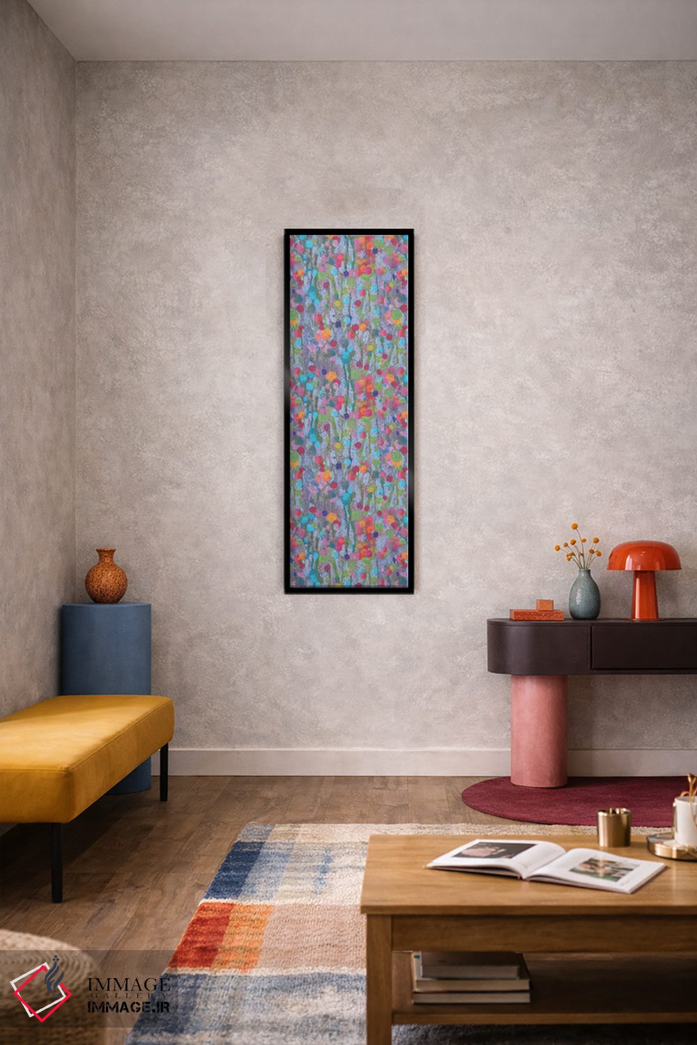 تابلو دکوراتیو سبز پوم پومی اثر نل واتمور - D6B