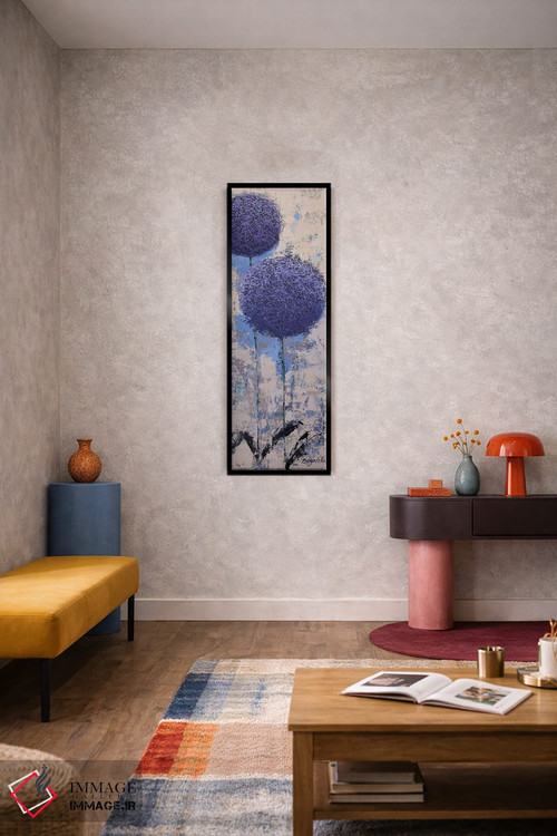 تابلو انتزاعی هندسه باغ III اثر اولنا بوگاتسکا - D6B