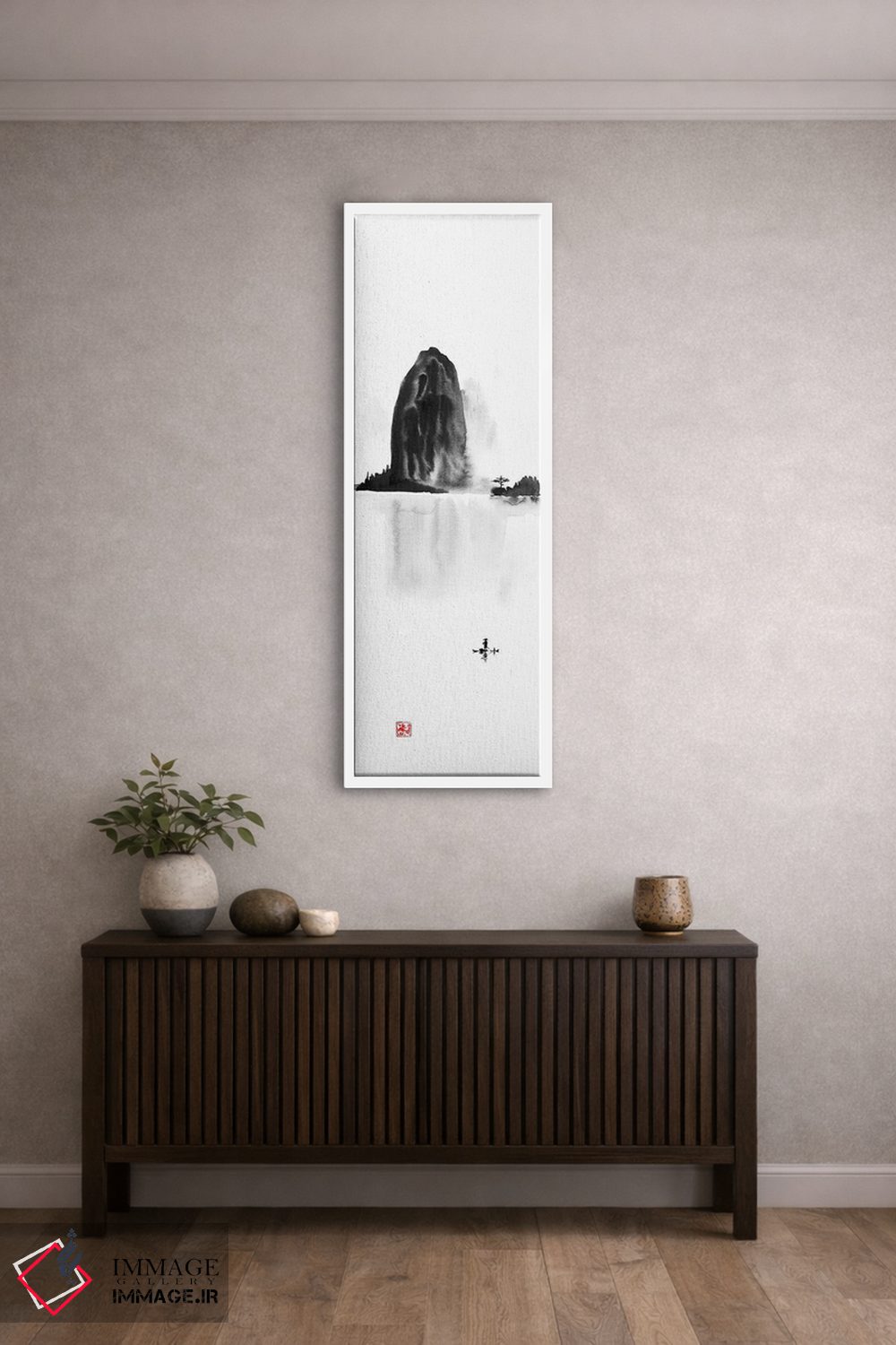 تابلو دکوراتیو جزیره اثر پشان - D3W