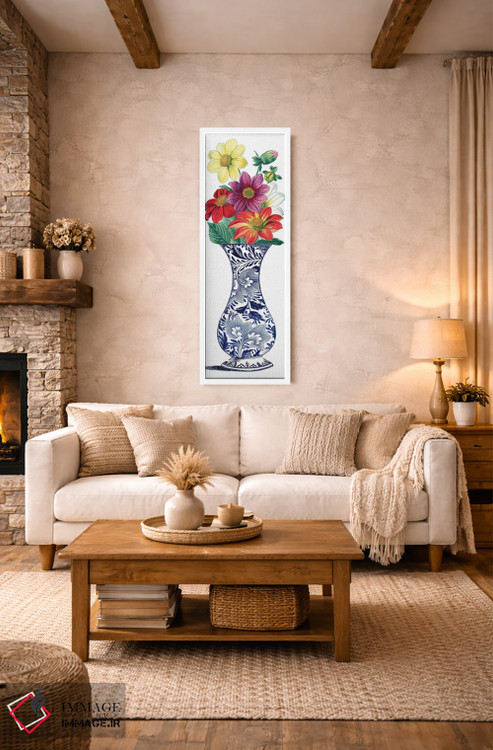 تابلو دکوراتیو گلدان گل 1 اثر پیدیکس - D1W