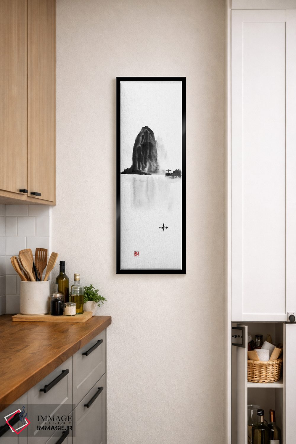 تابلو دکوراتیو جزیره اثر پشان - D6B