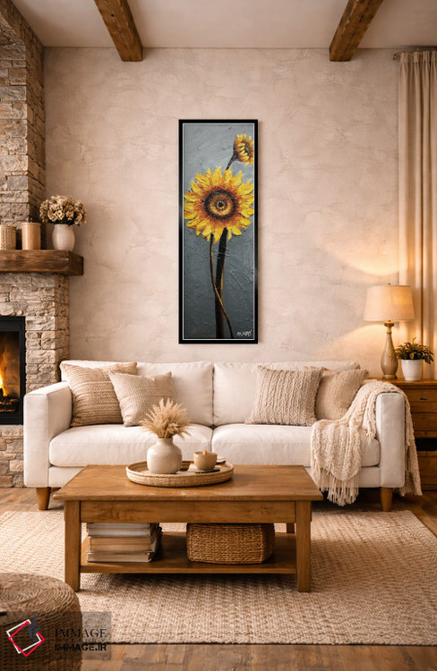تابلو دکوراتیو گل های آفتابگردان اثر اوسنات تزدک - D2B