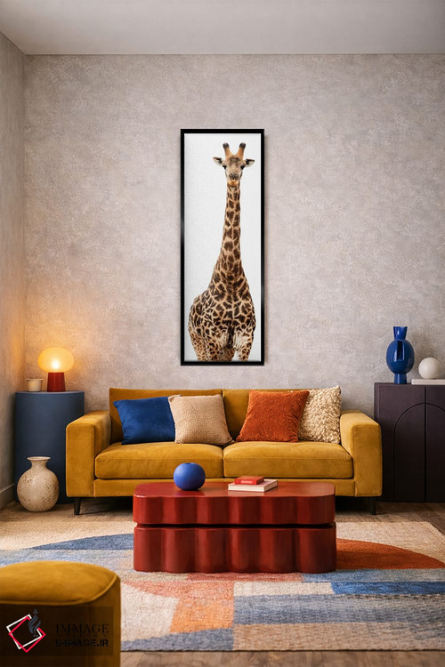 تابلو دکوراتیو زرافه نسخه سفید III اثر فیلیپ هوگونار - D2B