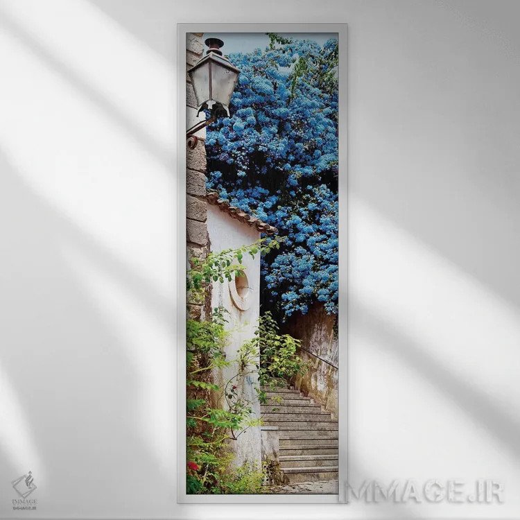 تابلو دکوراتیو "درخت فیروزه ای" اثر فیلیپ هوگونار - نمای قابدار سفید