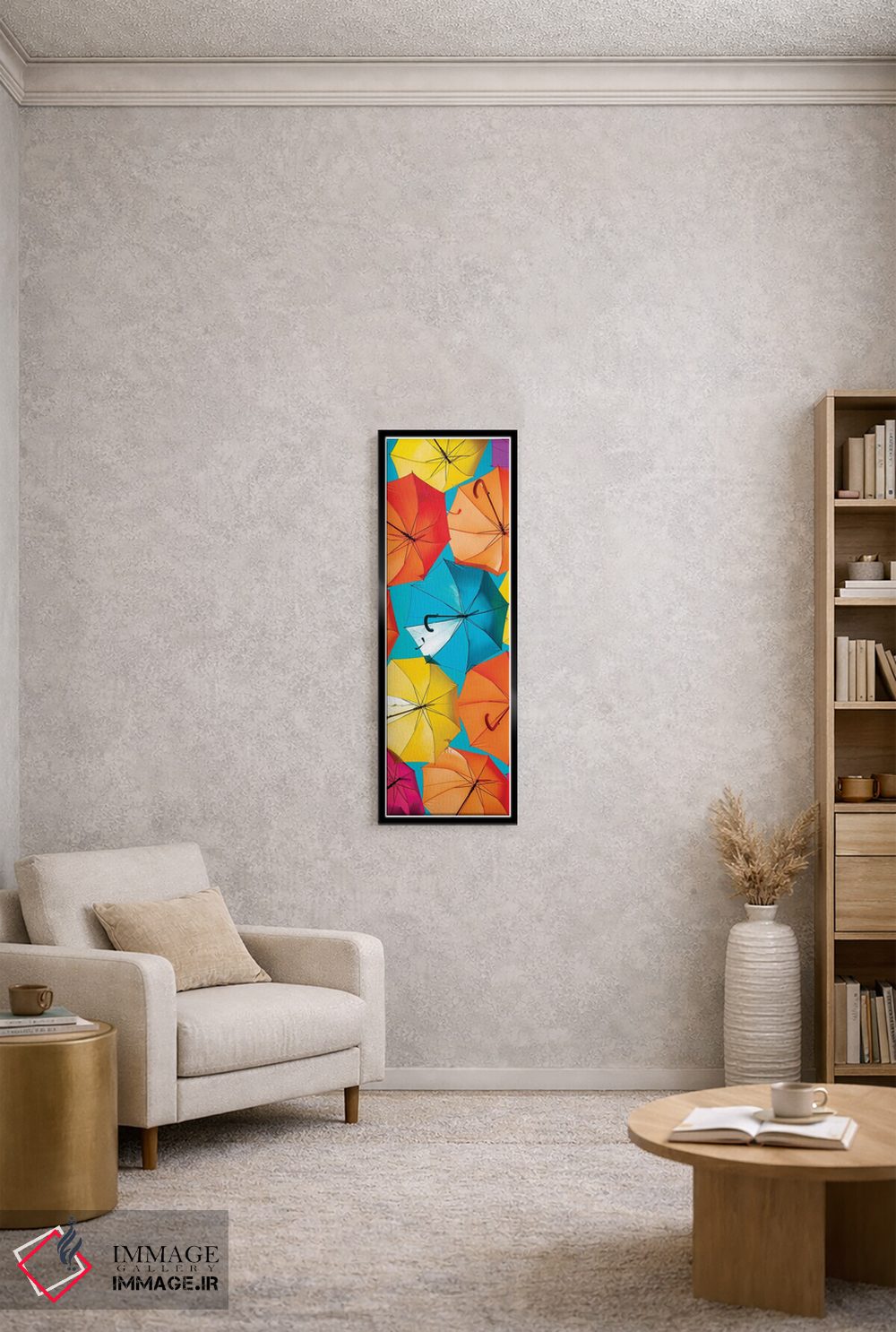 تابلو دکوراتیو "چترهای رنگی" اثر فیلیپ هوگونار - D3B