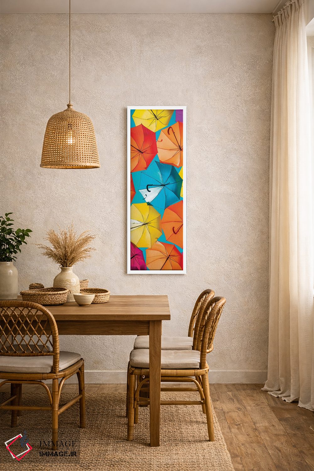 تابلو دکوراتیو "چترهای رنگی" اثر فیلیپ هوگونار - D2W