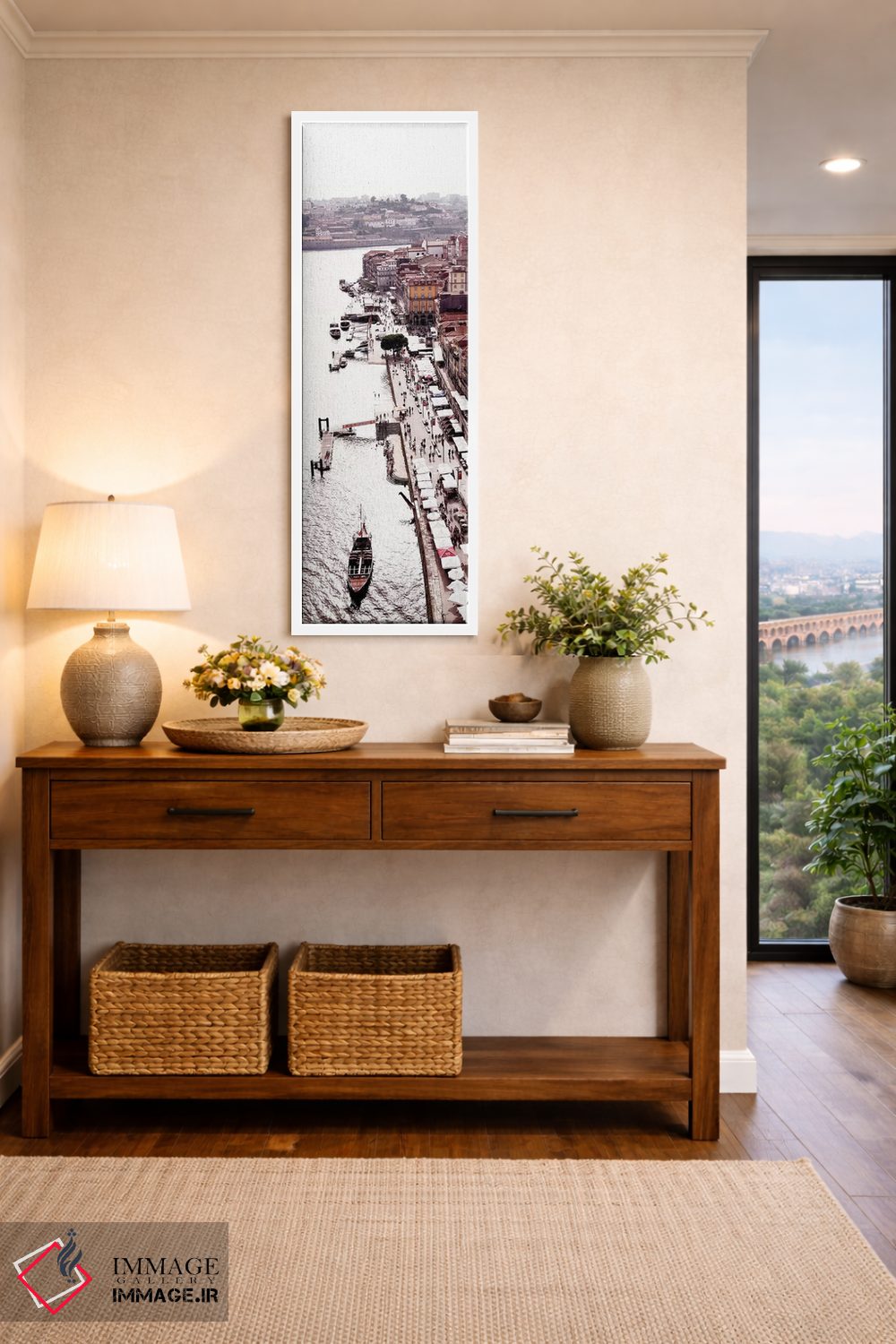 تابلو دکوراتیو "نمایی از پورتو" اثر فیلیپ هوگونار - D1W