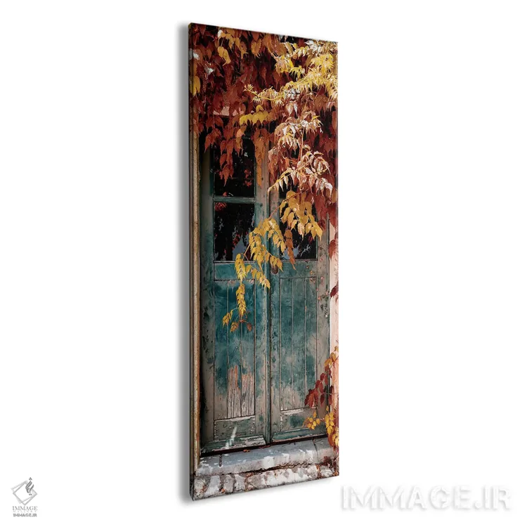 تابلو دکوراتیو "در قدیمی با رنگ های پاییزی" اثر فیلیپ هوگونار - نمای پرسپکتیو محصول