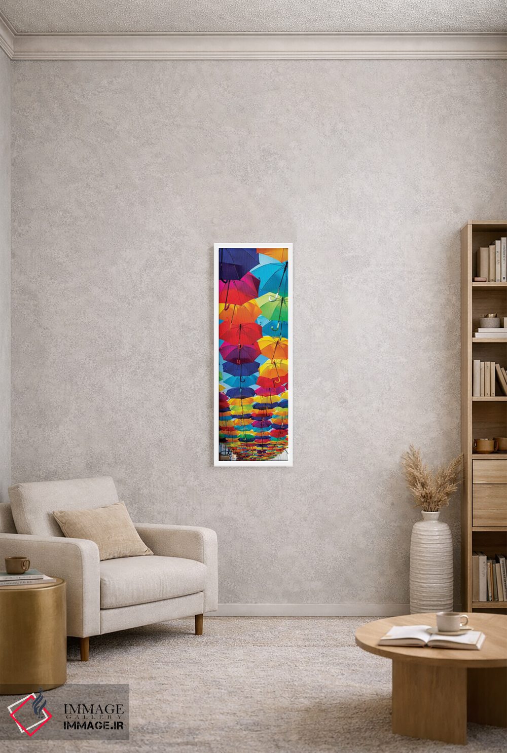 تابلو دکوراتیو "چترهای رنگارنگ" اثر فیلیپ هوگونار - D3W