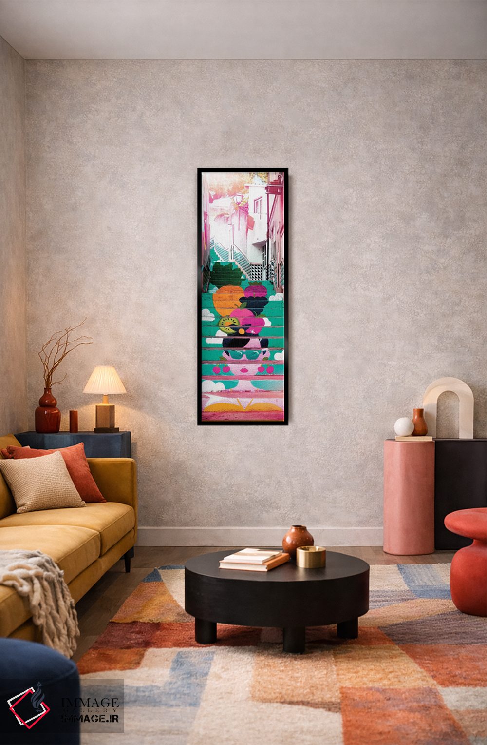 تابلو دکوراتیو "پله های استوایی II" اثر فیلیپ هوگونار - D2B