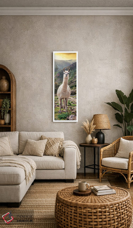 تابلو دکوراتیو لاما در غروب اثر فیلیپ هوگونار - D5W