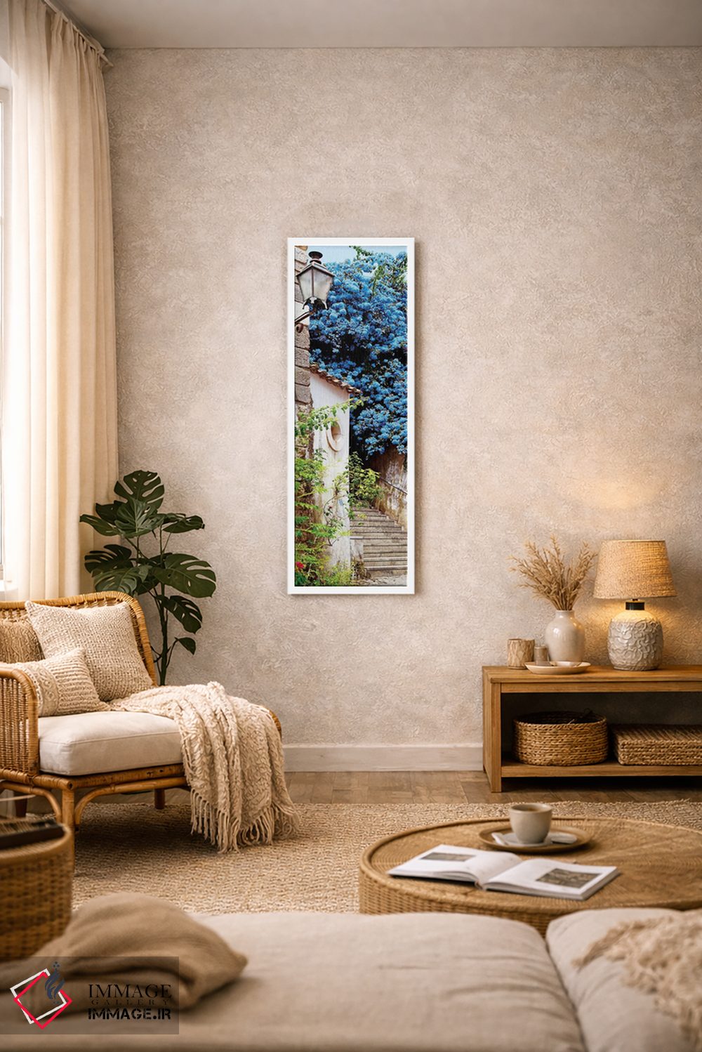 تابلو دکوراتیو "درخت فیروزه ای" اثر فیلیپ هوگونار - D1W