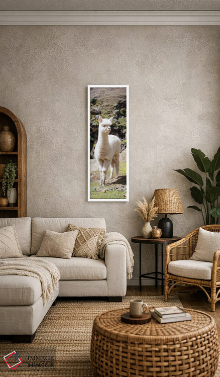 تابلو دکوراتیو لاما بچه زیبا اثر فیلیپ هوگونار - D5W