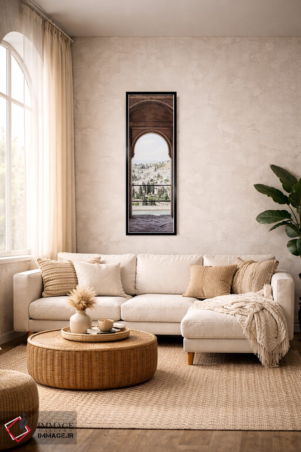 تابلو دکوراتیو "نمای شهر گرانادا" اثر فیلیپ هوگونار - D5B