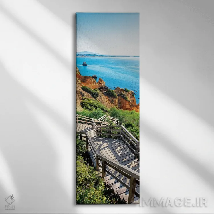 تابلو دکوراتیو "پله ها به سمت ساحل کامیلو" اثر فیلیپ هوگونار - نمای روبهرو روی دیوار