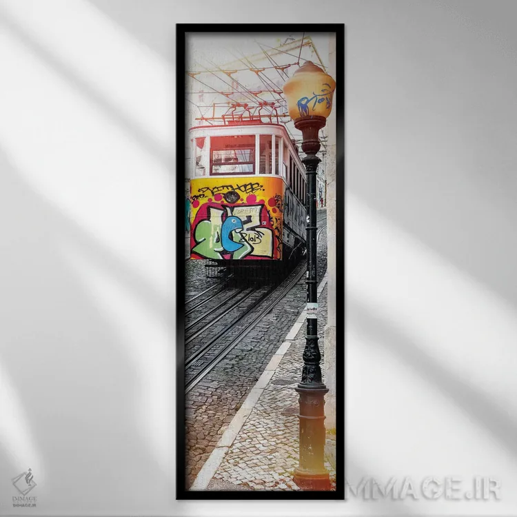 تابلو دکوراتیو "آسانسور دا گلوریا" اثر فیلیپ هوگونار - نمای قابدار مشکی