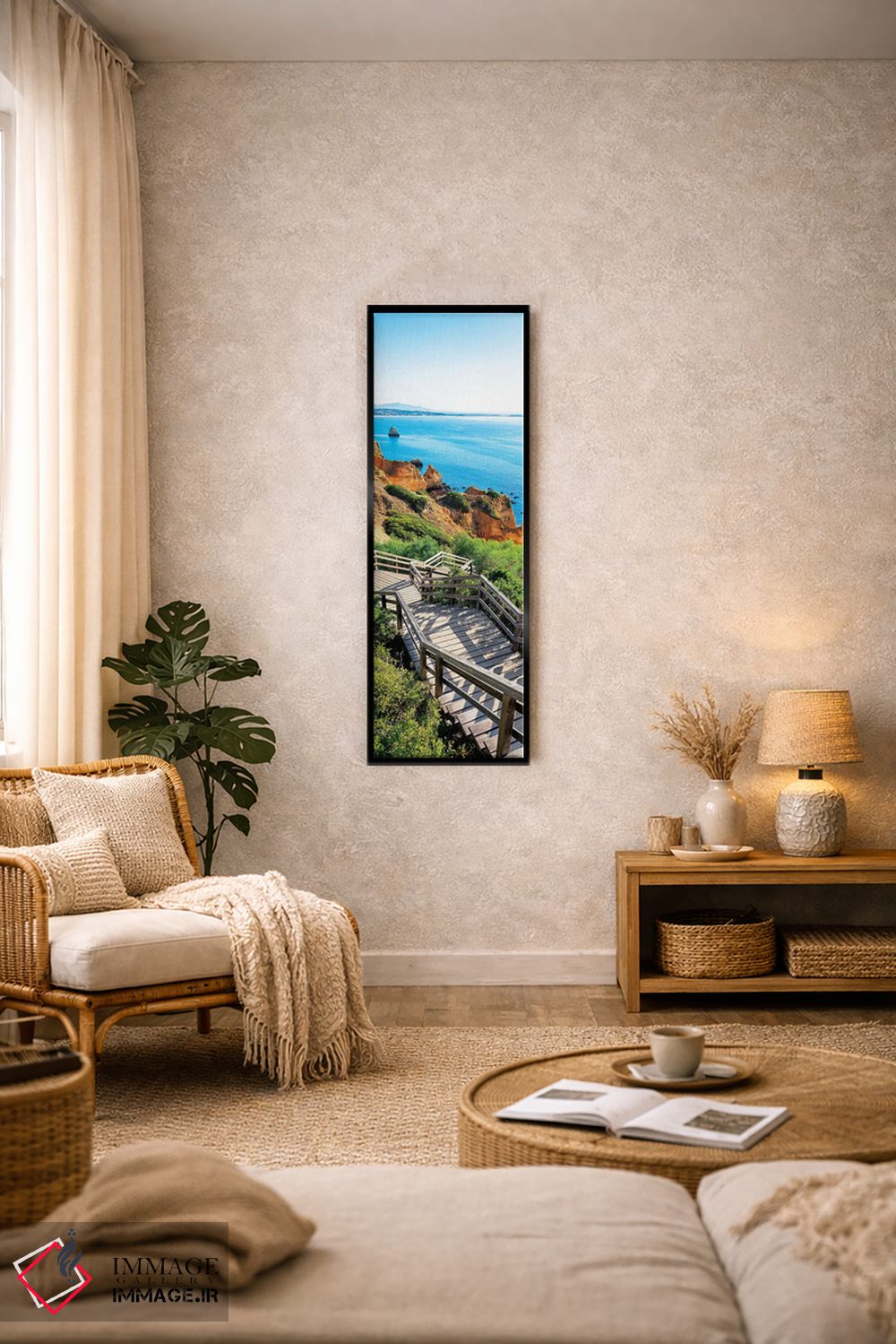 تابلو دکوراتیو "پله ها به سمت ساحل کامیلو" اثر فیلیپ هوگونار - D4B