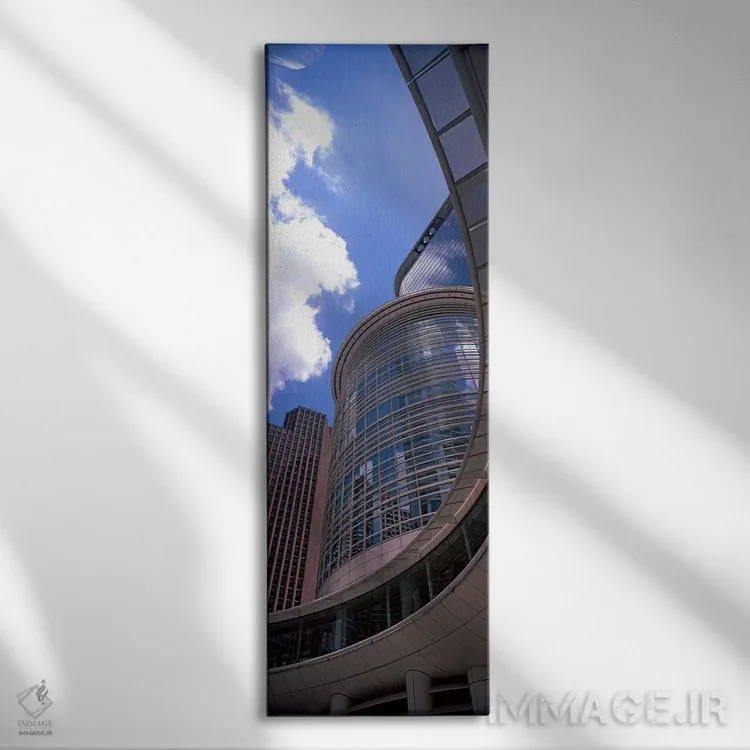 تابلو دکوراتیو نمای پایین از یک ساختمان، ساختمان چورون، هیوستون، تگزاس… اثر پانورامیک ایمجز - نمای روبهرو روی دیوار