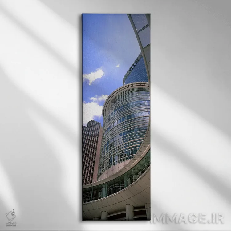 تابلو دکوراتیو نمای پایین از یک ساختمان، ساختمان چورون، هیوستون، تگزاس… اثر پانورامیک ایمجز - نمای روبهرو روی دیوار