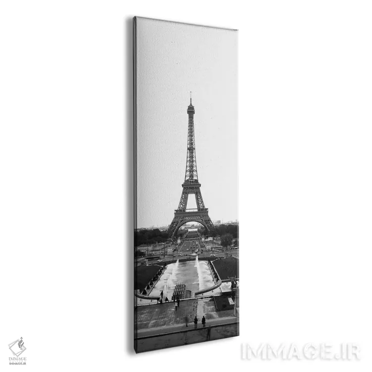تابلو دکوراتیو Pont d'Iena & Eiffel Tower In B&W, Paris, Ile-De-France… اثر پانورامیک ایمجز - نمای پرسپکتیو محصول