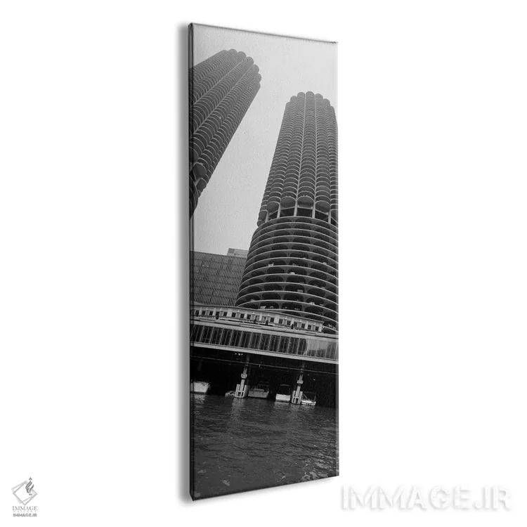 تابلو دکوراتیو Marina Towers, Chicago, Illinois, USA" - "نمای پایین به… اثر پانورامیک ایمجز - نمای پرسپکتیو محصول