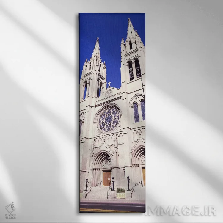 تابلو دکوراتیو نمای ساختمان کلیسای جامع باسیلیکای تصرف نشده، دنور، کلر… اثر پانورامیک ایمجز - نمای روبهرو روی دیوار