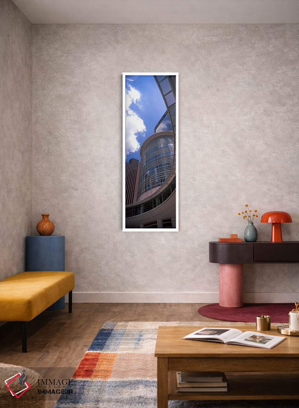 تابلو دکوراتیو نمای پایین از یک ساختمان، ساختمان چورون، هیوستون، تگزاس… اثر پانورامیک ایمجز - D2W