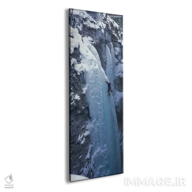 تابلو دکوراتیو کوهنورد یخ در دره ماربل، پارک ملی کوتنی بریتیش کلمبیا… اثر پانورامیک ایمجز - نمای پرسپکتیو محصول