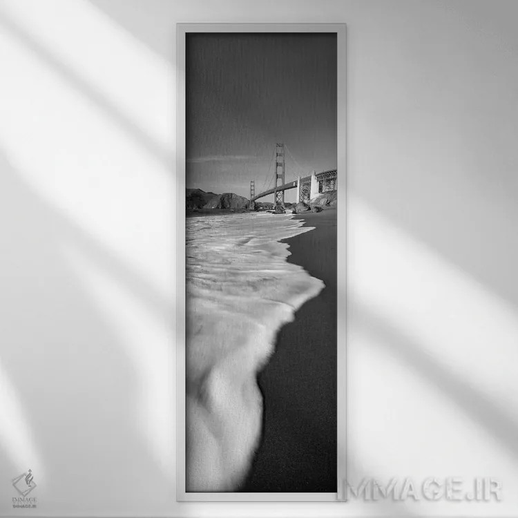 تابلو دکوراتیو Golden Gate Bridge, San Francisco Bay, San Francisco, C… اثر پانورامیک ایمجز - نمای قابدار سفید
